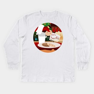 Cookies for Santa Kids Long Sleeve T-Shirt